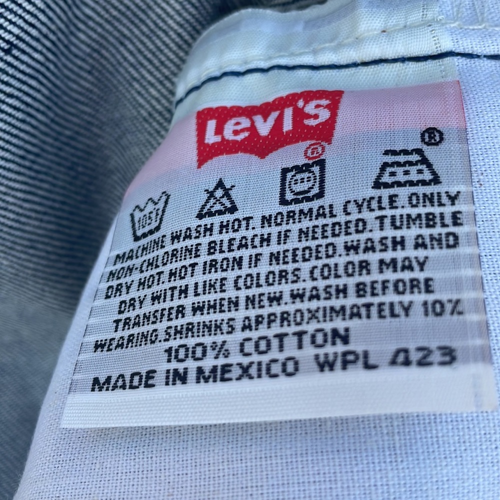 Levi's Strauss Men's Big & Tall Levi's 501 Original Fit Blue Jeans Size 60 x 32 - Picture 8 of 13